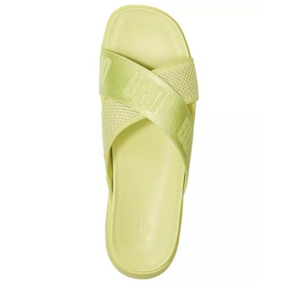 UGG EMILY MESH WOMEN’S SLIDES SANDALS 1119491 POLLEN YELLOW/ AUTHENTIC - Picture 4 of 12
